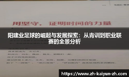 阳建业足球的崛起与发展探索：从青训到职业联赛的全景分析